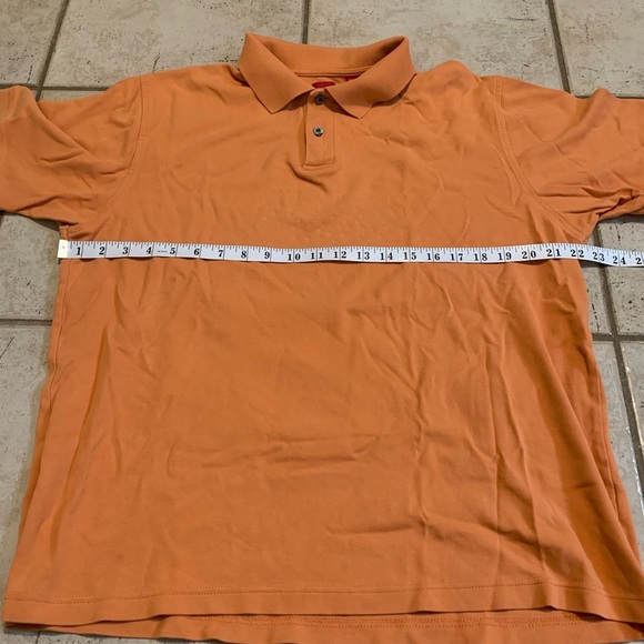Arrow Orange Polo Shirt Size L 100% Cotton Collared Short Sleeve - Picture 5 of 5